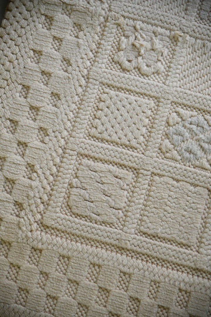 Vintage Felpa Cream Wool Rug