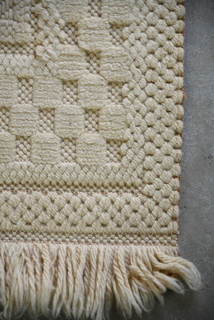 Vintage Felpa Cream Wool Rug