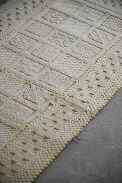 Vintage Felpa Cream Wool Rug