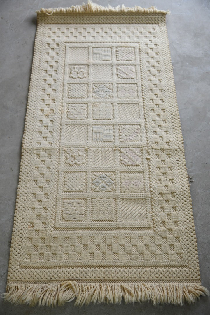 Vintage Felpa Cream Wool Rug