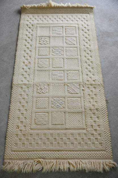 Vintage Felpa Cream Wool Rug