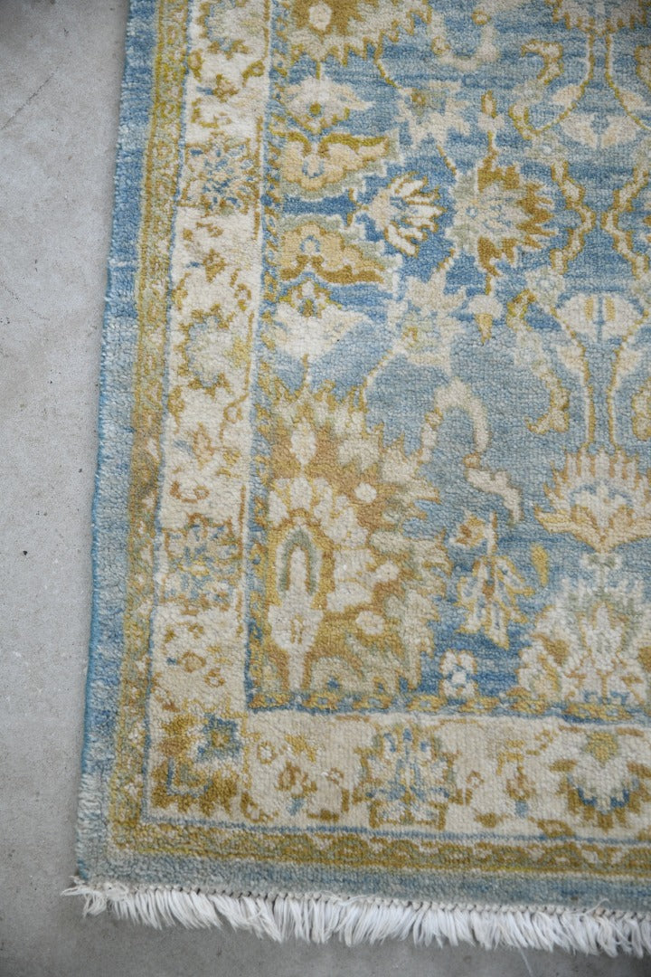 Afghan Blue & Yellow Wool Runner