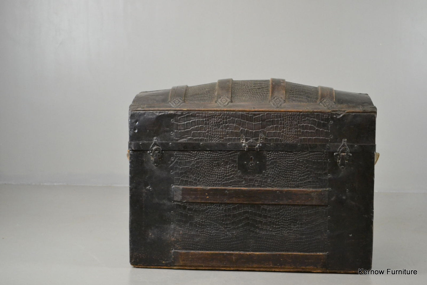 Antique Dome Top Trunk - Kernow Furniture