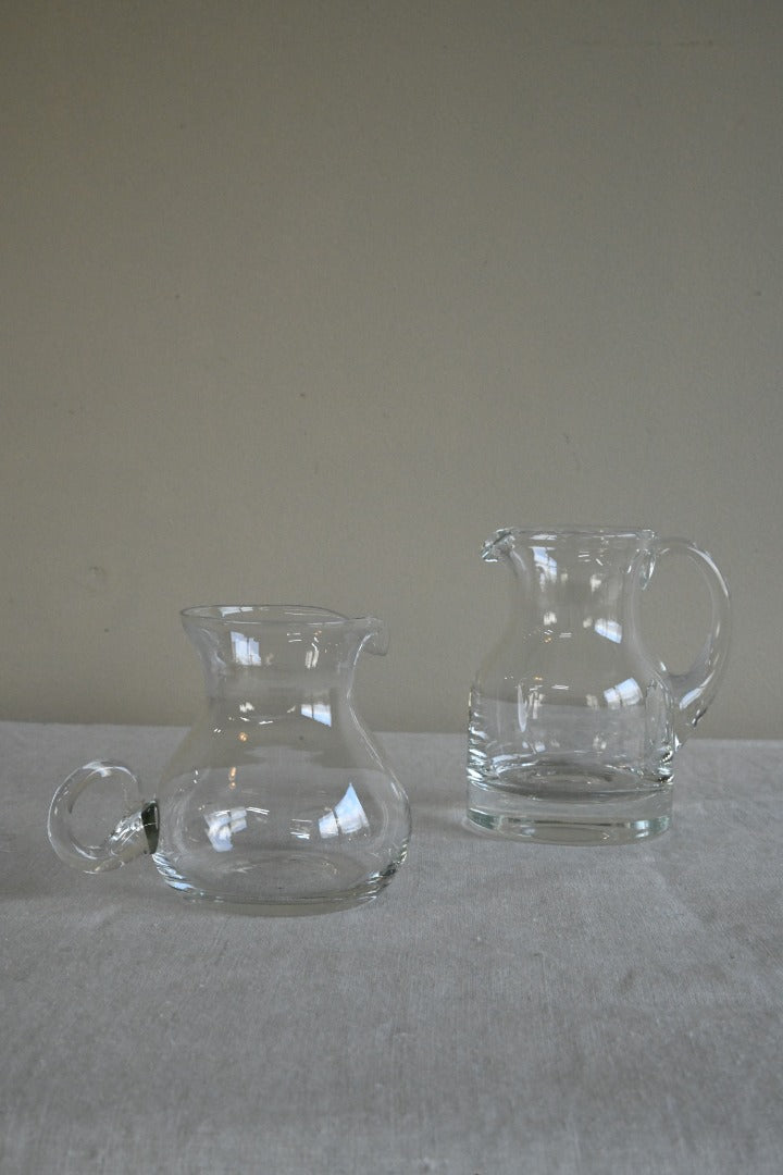 Vintage Glass Milk Jugs