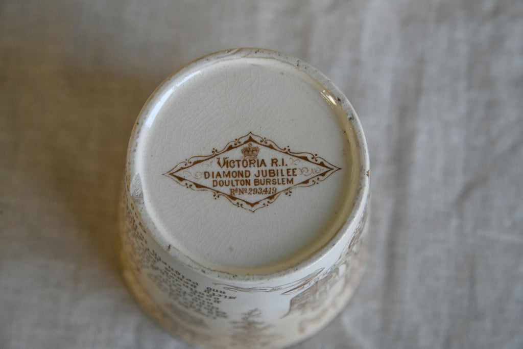 Queen Victoria Diamond Jubilee Ceramic Beaker