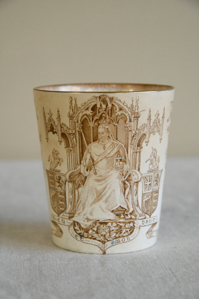 Queen Victoria Diamond Jubilee Ceramic Beaker