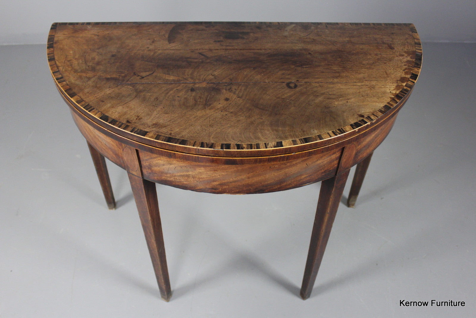 Antique 18th Century Mahogany Card Table - Kernow Furniture