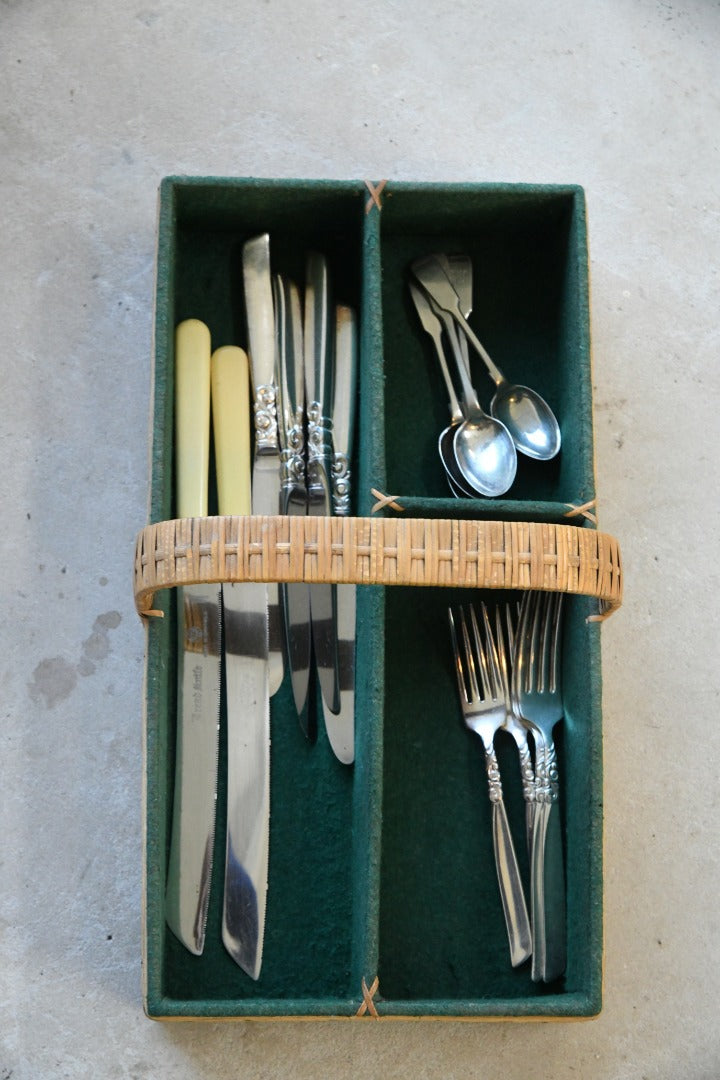 Vintage Cutlery Basket