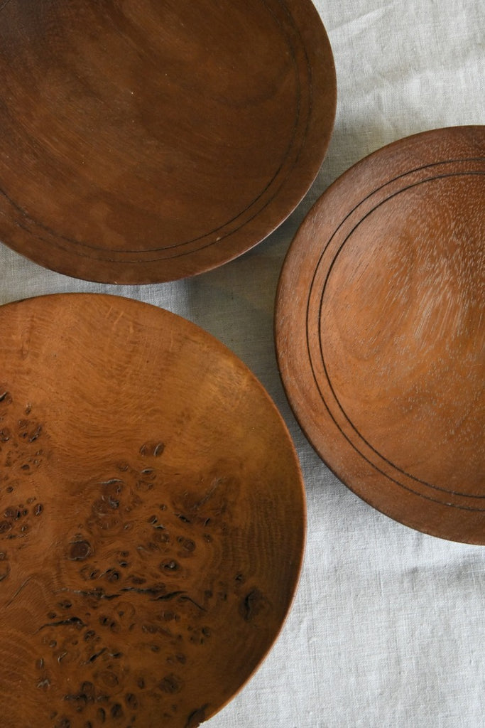 Vintage Turned Wooden Dishes