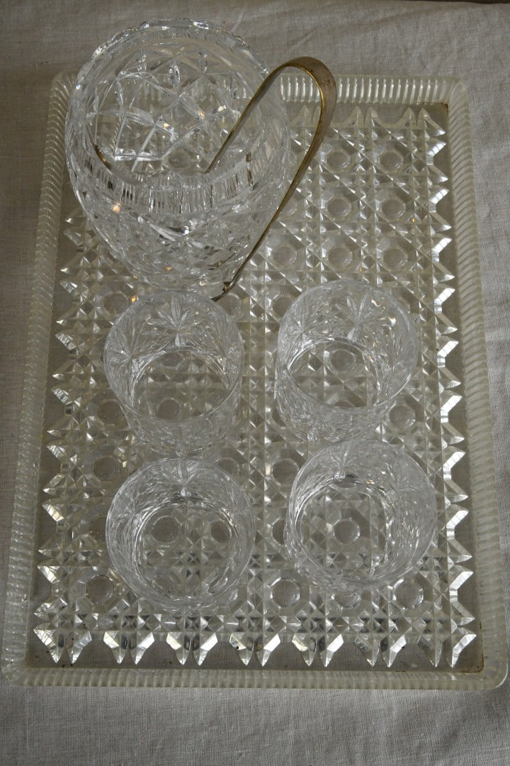 Vintage Clear Acrylic Tray