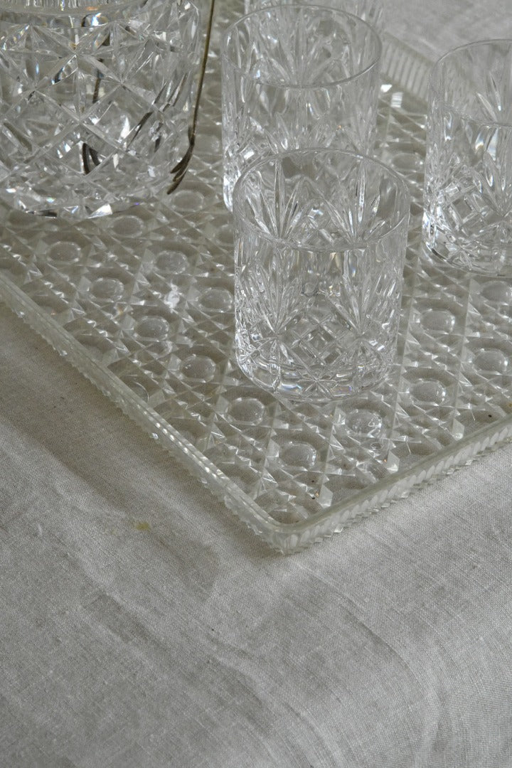 Vintage Clear Acrylic Tray