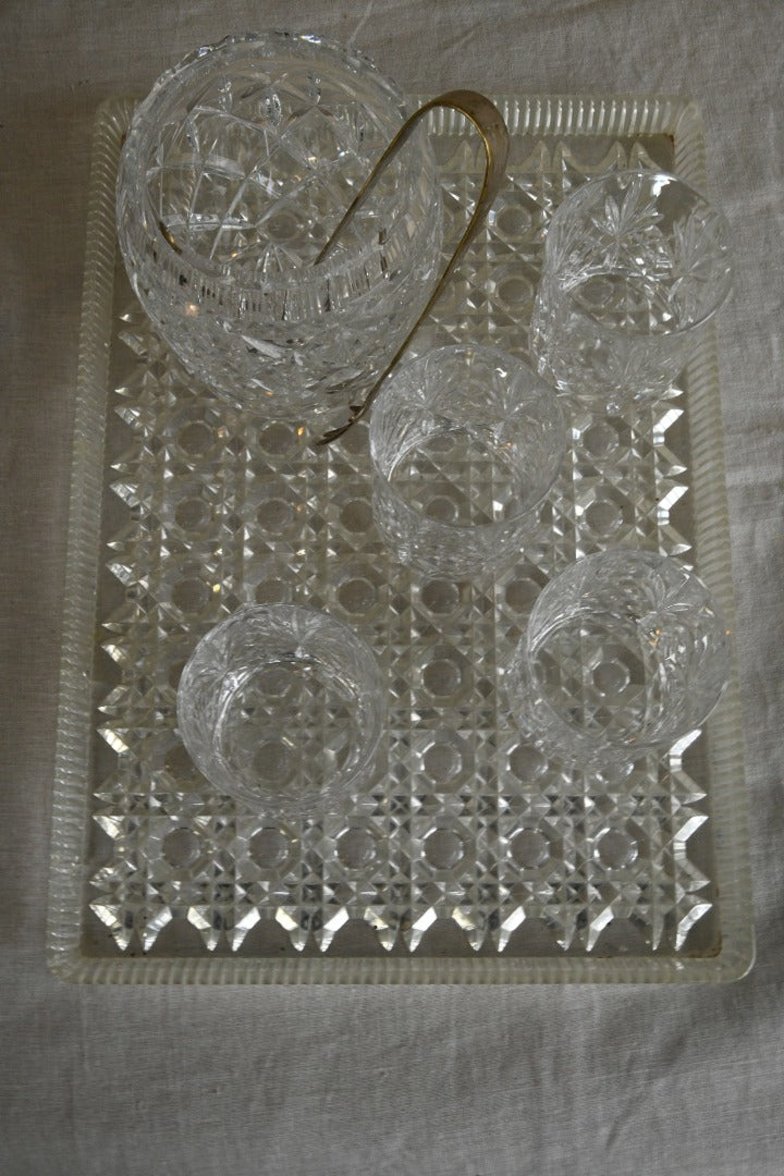 Vintage Clear Acrylic Tray