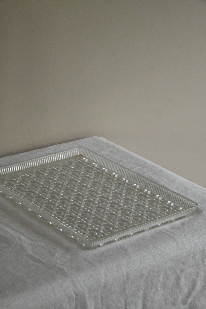 Vintage Clear Acrylic Tray