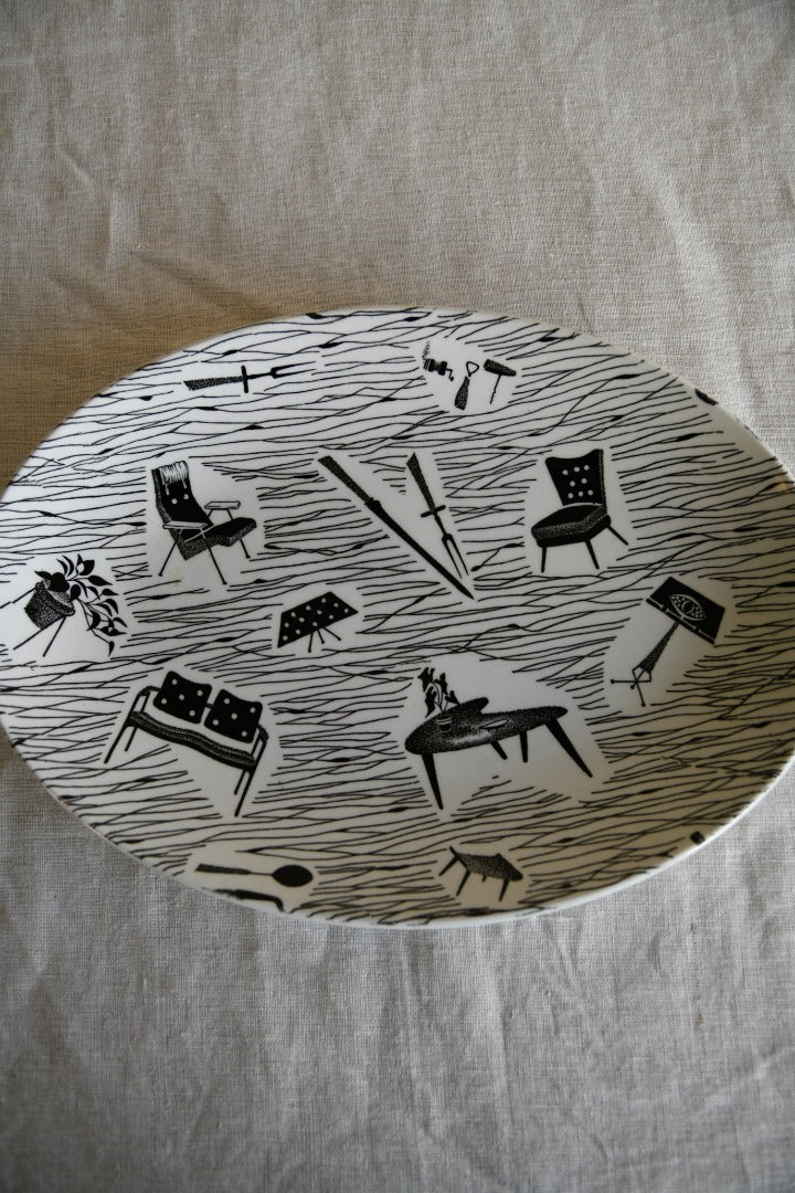 Vintage Ridgway Oval Homemaker Plate