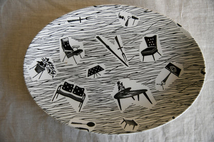 Vintage Ridgway Oval Homemaker Plate