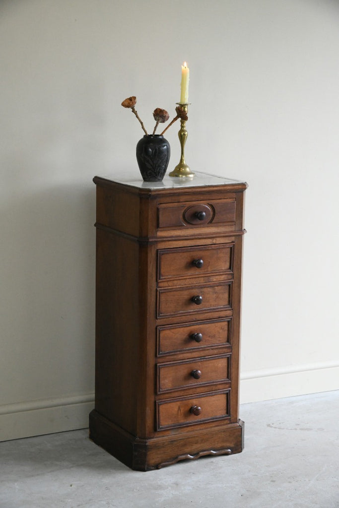Continental Marble Bedside Cabinet