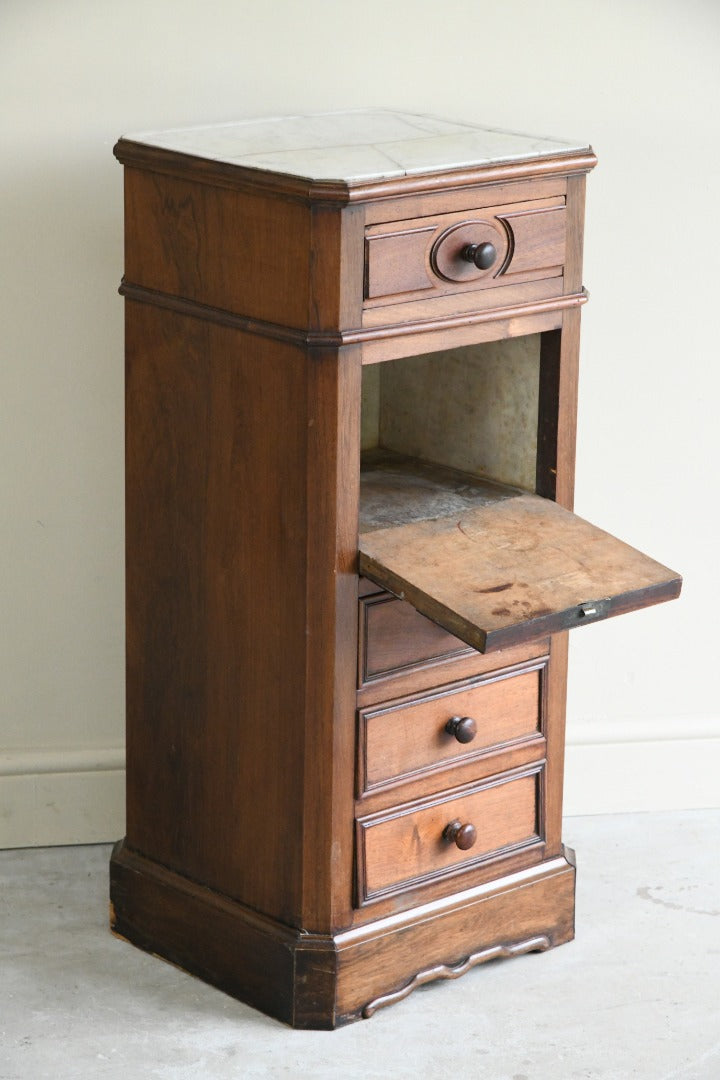 Continental Marble Bedside Cabinet