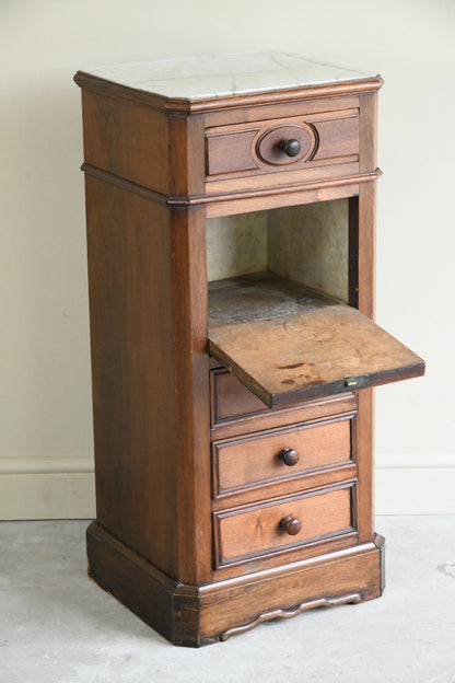 Continental Marble Bedside Cabinet