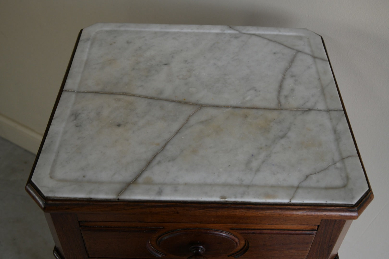 Continental Marble Bedside Cabinet