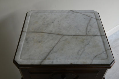 Continental Marble Bedside Cabinet