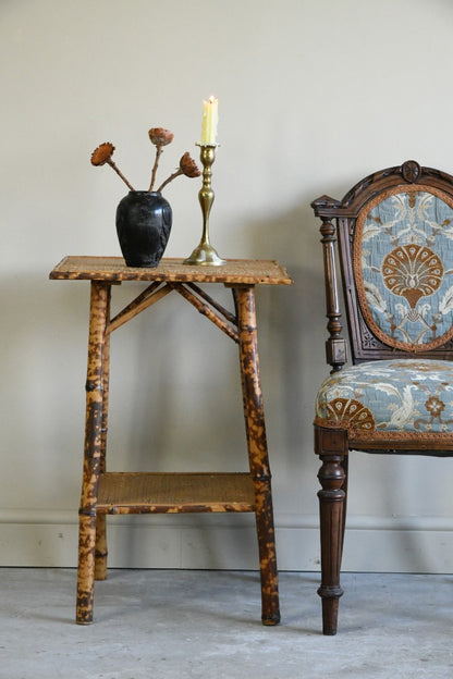 Early 20th Century Bamboo Side Table