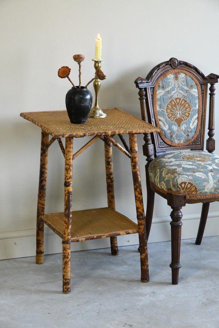 Early 20th Century Bamboo Side Table