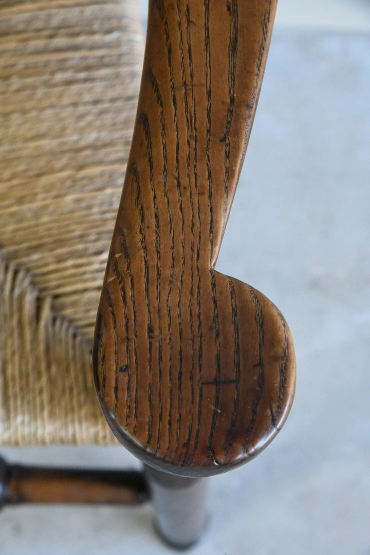 Single Antique Oak Ladderback Chair