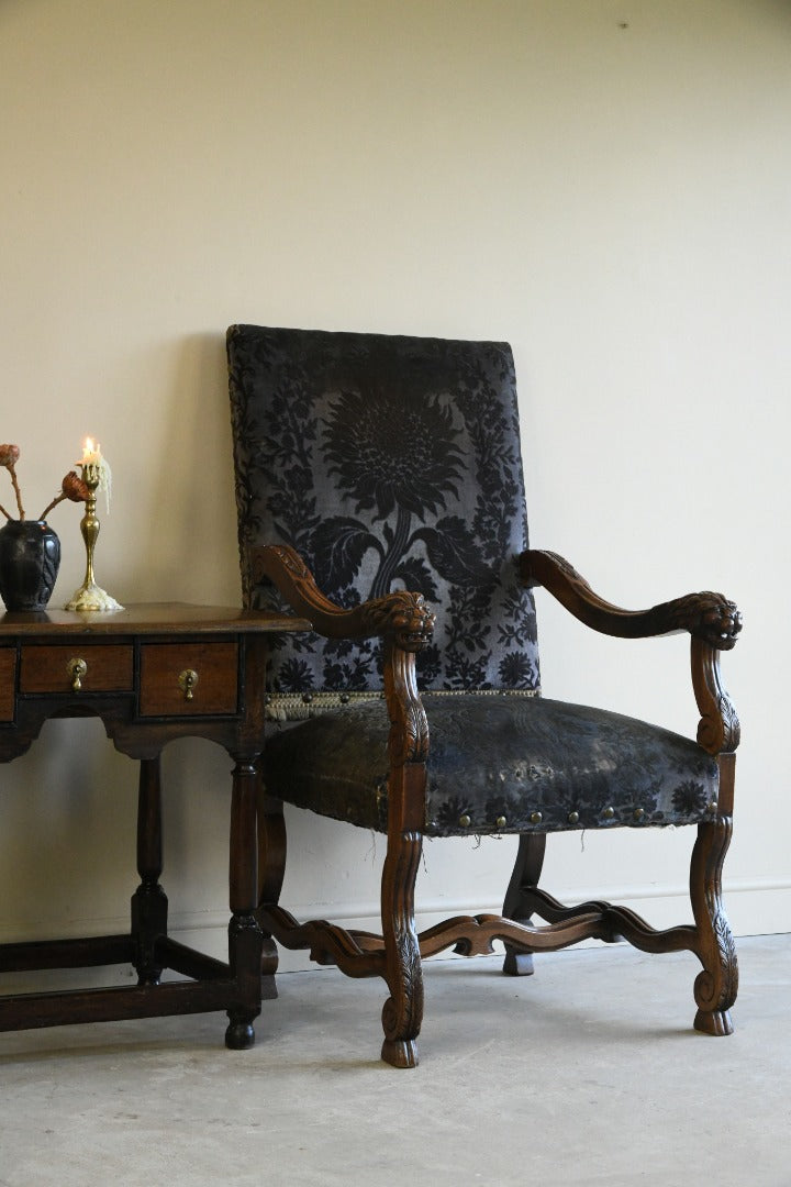 Upholstered Continental Armchair