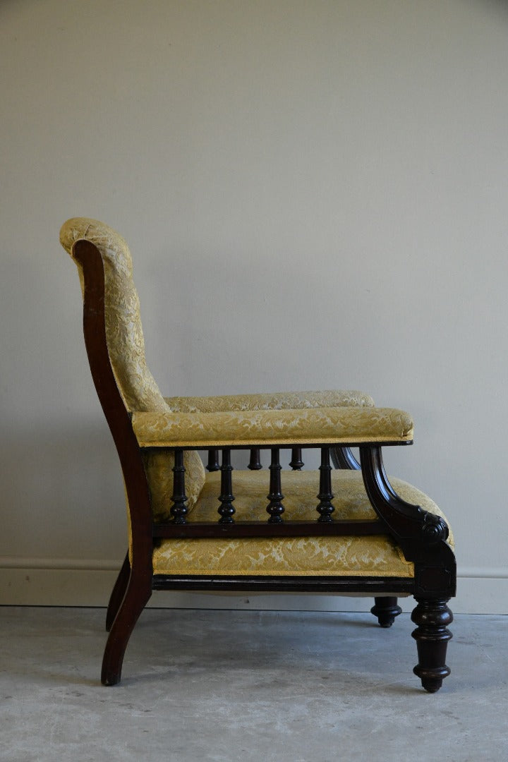 Antique Victorian Library Chair