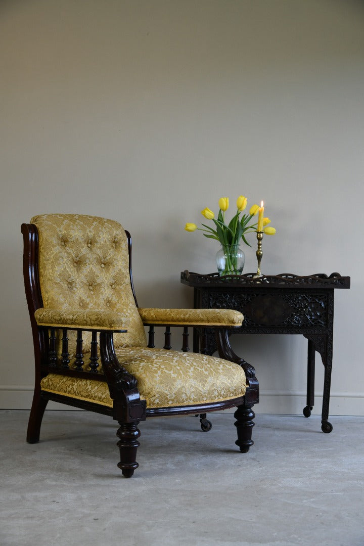 Antique Victorian Library Chair