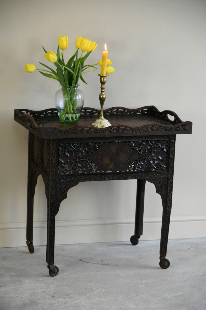 Carved Indian Tray Table