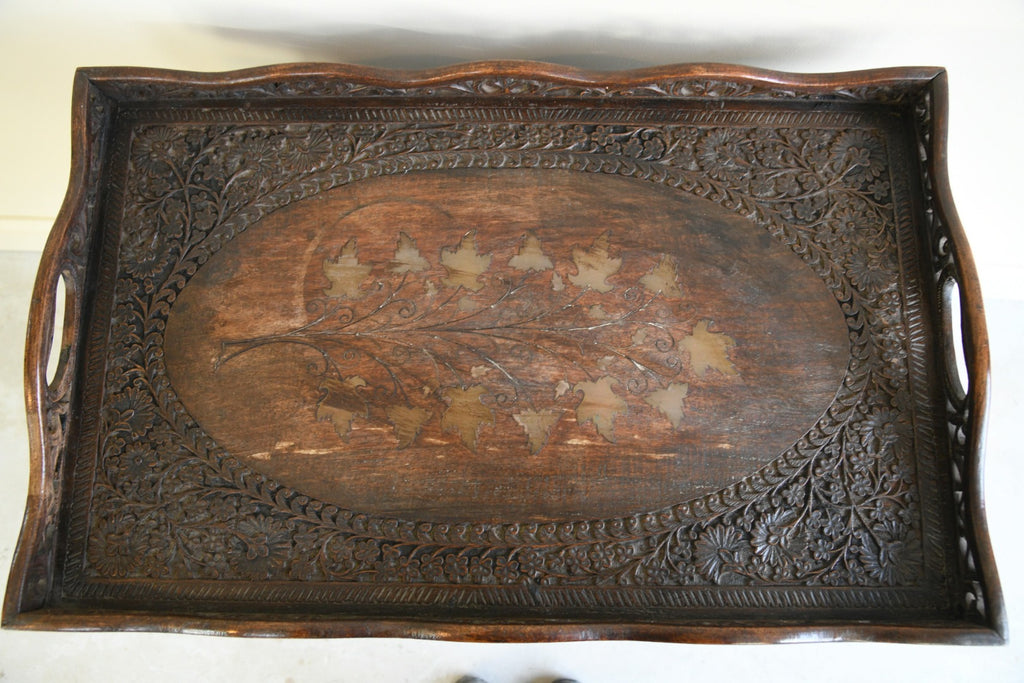 Carved Indian Tray Table