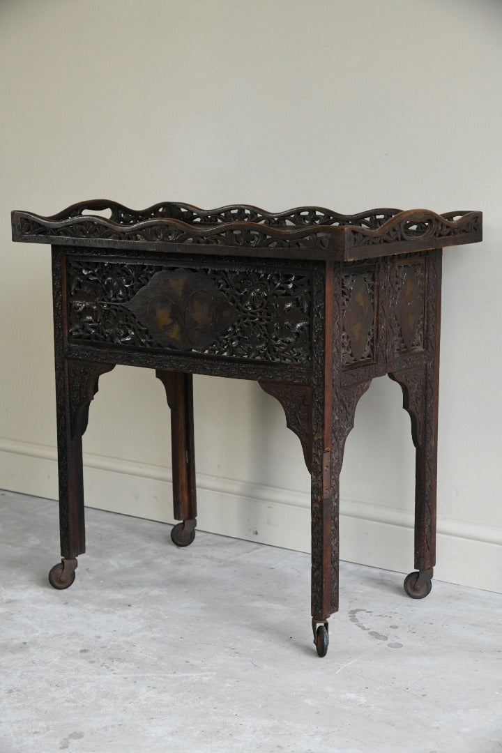 Carved Indian Tray Table