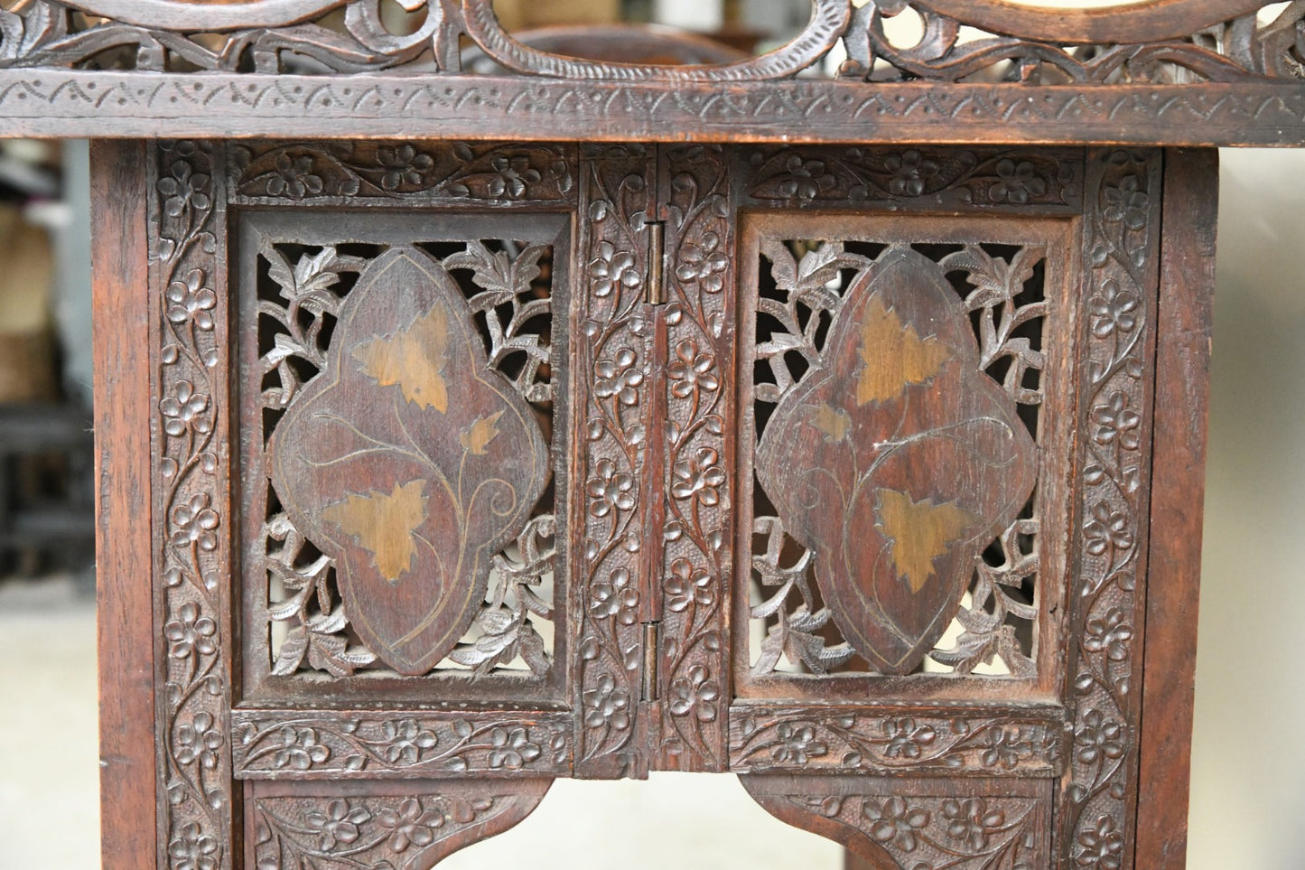 Carved Indian Tray Table