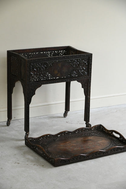 Carved Indian Tray Table