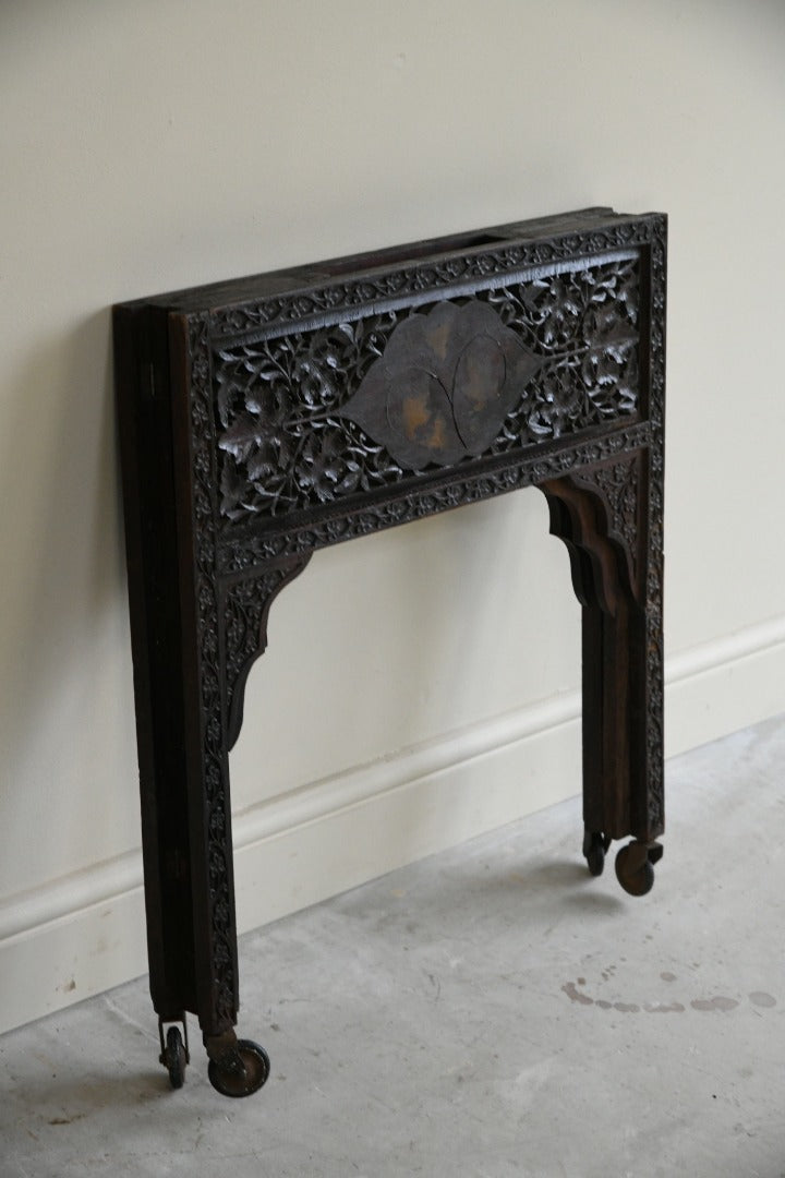 Carved Indian Tray Table