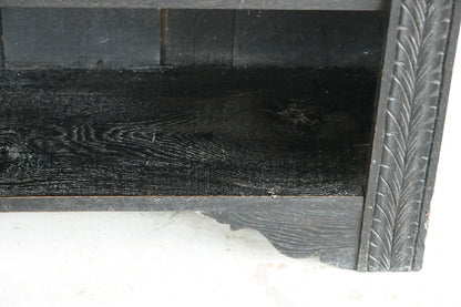 Victorian Ebonised Carved Bookcase