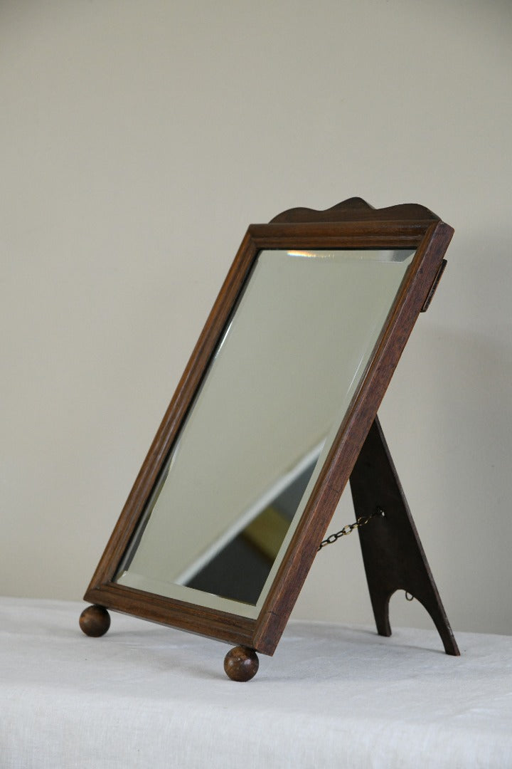 Antique Mahogany Easel Mirror