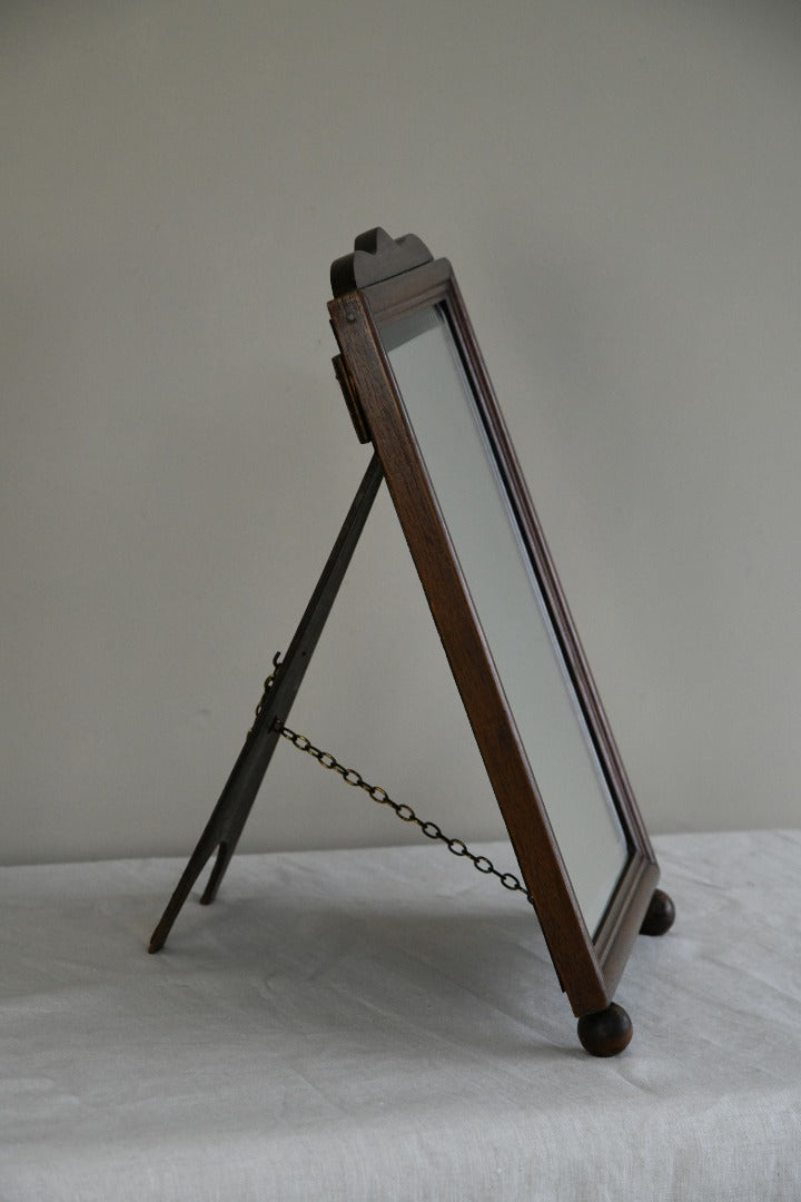 Antique Mahogany Easel Mirror