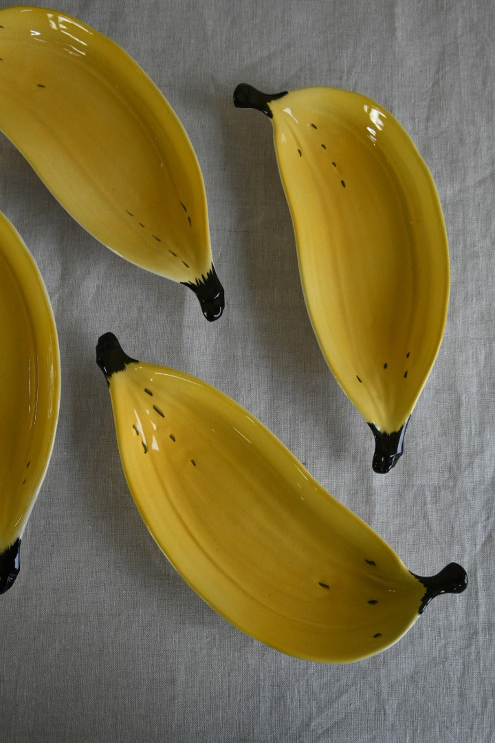 4 Vintage Carlton Ware Banana Split Dishes