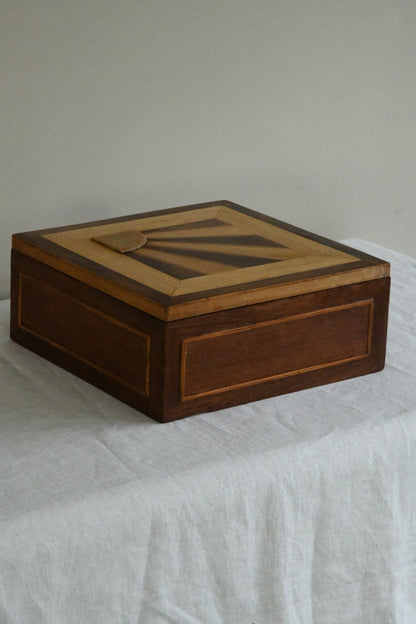 Sunburst Marquetry Box