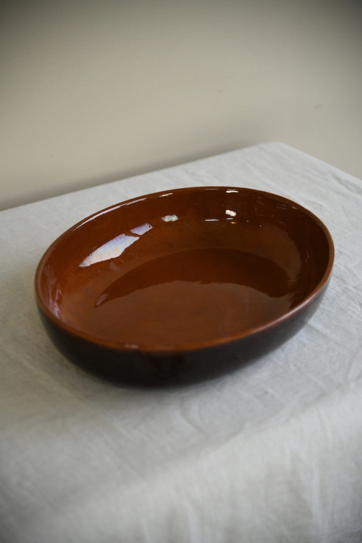 Vulcania Italy Glazed Oval Oven Dish