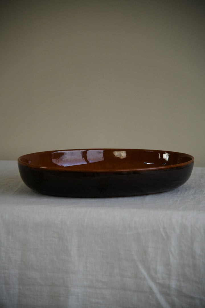 Vulcania Italy Glazed Oval Oven Dish