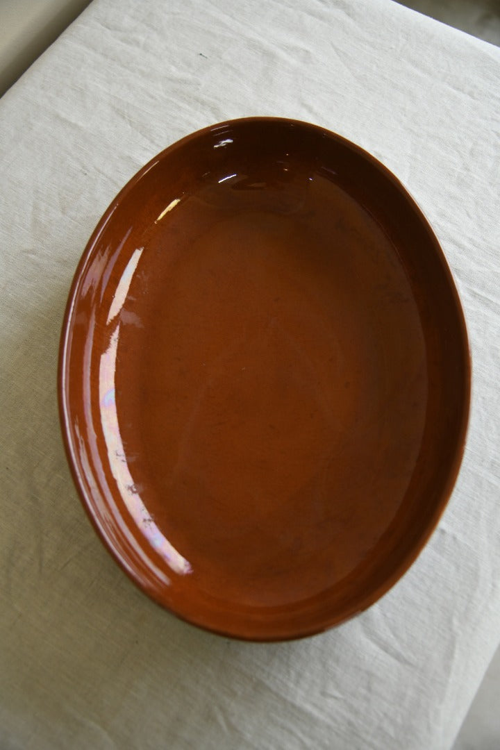 Vulcania Italy Glazed Oval Oven Dish