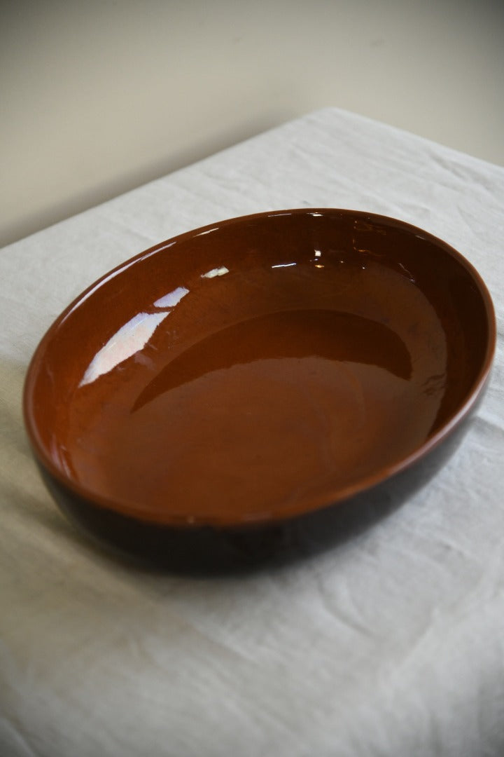 Vulcania Italy Glazed Oval Oven Dish