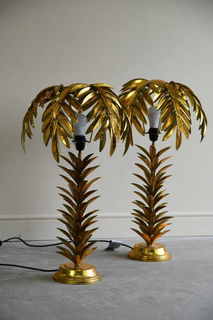 Late 20th Century Palm Tree Lamps