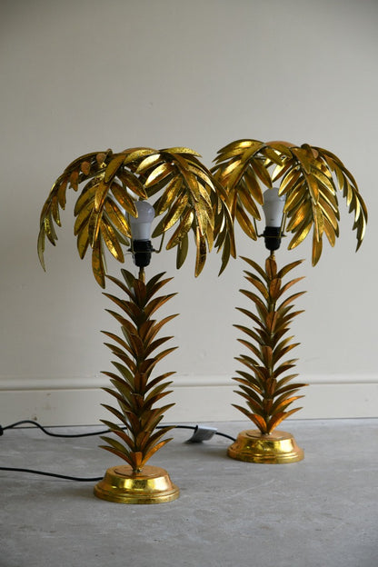 Late 20th Century Palm Tree Lamps