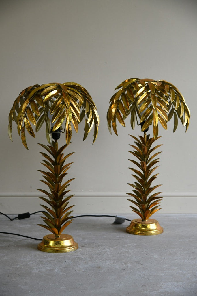 Late 20th Century Palm Tree Lamps