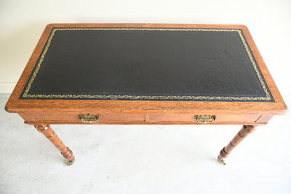 Edwardian Oak Writing Table