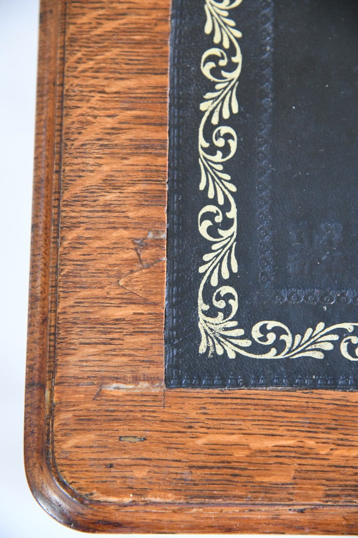 Edwardian Oak Writing Table